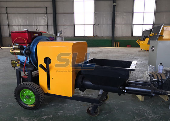 Cina Mesin Diesel Mortar Spraying / Mesin Semen Plester Semprot Dengan Aplikasi Luas pemasok